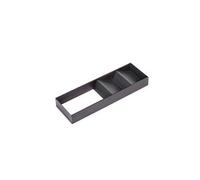 Orderbox Organiseur incliné pour tiroir, 150x470mm, Acier et Bois, Gris antracite