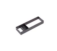 Emuca - Organisateur pour tiroir, 150x470 mm, Gris Anthracite, Acier et Bois