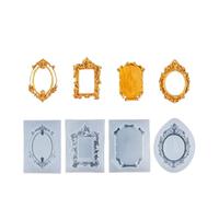 ordinarYone Lot de 4 moules à gâteau au chocolat en silicone pour gaufrage rétro et artistique