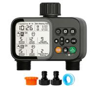 Ordinateur d'arrosage, 2 zones, écran LCD, indice de protection IP54, fonctionnement automatique/manuel