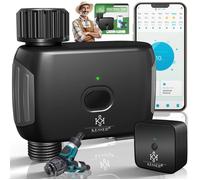 Ordinateur d'arrosage intelligent - KESSER - Commande via app - Capteur de pluie - 20 programmes de minuterie