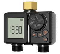 Ordinateur d'irrigation, 2 sorties, fonctionnement automatique, joint rotatif en laiton
