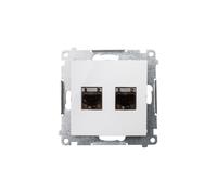 Ordinateur double prise 2xRJ45 cat.6 Simon 54 D62E.01/11