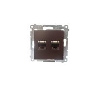 Ordinateur double prise 2xRJ45 cat.6 Simon 54 D62E.01/46