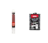 Oregon 525244 Fil de Coupe Strié Prédécoupé Techni-Blade, Rouge, 7 mm, 26 cm, 155 Pièces & Jet Fit 2 Tête de Débroussaillage, Tête à Chargement Facile