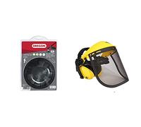 Oregon 559059 Tête de coupe Lightning Load Tap and Go, 130 mm & Casque de protection avec visière en maille et protège-oreilles