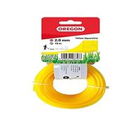 Oregon 69-406-Y Fil carré jaune pour débroussailleuse et débroussailleuse 2,0 mm x 15 m