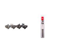 Oregon 73LPX PowerCut - Chaîne de Tronçonneuse pour Guide-Chaîne de 20" (50 cm), 72 Maillons d'Entraînement & Q70508C Pack de 3 Limes rondes,4,8 mm,Multicolore