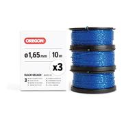 Oregon Bobine de fil de débroussailleuse pour Bosch, remplacement exact du modèle F016800569, compatible avec Bosch EasyGrassCut, fil Gatorline premium torsadé carré 1,65 mm, lot de 3