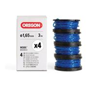 Oregon Bobine de fil de débroussailleuse pour Worx, remplacement exact du modèle WA0004.1, compatible avec débroussailleuse Worx, fil Gatorline torsadé carré 1,65 mm, lot de 4