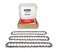 Oregon Chaîne de Tronçonneuse pour Guide 40cm, 3/8" LP, 1,3mm, 56 Maillons | Lot de 3, Chaîne de Rechange à Faible Rebond, Compatible Husqvarna, Makita et plus