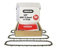 Oregon Chaîne de Tronçonneuse pour Guide 50cm, 3/8", 1,3mm, 72 Maillons | Lot de 3, Chaîne de Rechange Compatible Stihl Modeles et plus