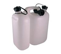Oregon Combi-Can Économique 5L+3L Transparent | Bidon 2-en-1 essence et huile chaîne, graduations visibles, bouchon de sécurité