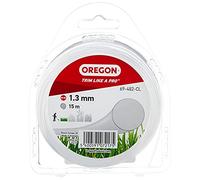 Oregon - Fil Coupe-Bordure en Nylon Pour Débroussailleuse et Coupe Bordure, Entretien de Jardin et Bricolage, Taille Universelle, Fil Rond, Bobine 1.3 mm x 15 m, Couleur Transparent (69-482-CL)