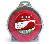 Oregon - Fil Coupe-Bordure en Nylon Pour Débroussailleuse et Coupe Bordure, Entretien de Jardin et Bricolage, Taille Universelle, Tout Usage, Fil Rond, Bobine 2.7 mm x 70 m, Couleur Rouge (69-382-RD)