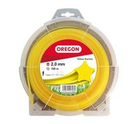 Oregon Fil de débroussailleuse 2 mm Jaune Étoile, 2.0mm x 155m | Coupe herbes hautes, mauvaises herbes, végétation dense, Fil nylon haute résistance, compatible avec modèles standards
