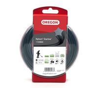 Oregon Fil de débroussailleuse 3 mm Étoile, 3.0mm x 15m | Coupe herbes hautes, mauvaises herbes, végétation dense, Fil nylon haute résistance, compatible avec modèles standards
