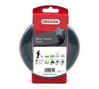 Oregon Fil de débroussailleuse Nylon Étoile 2.7mm, Coupe herbes hautes, mauvaises herbes, végétation dense, Fil nylon haute résistance, compatible avec modèles standards, 2.7mm x 15m (559054)