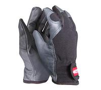 Oregon Gants de Travail Cuir et Tissu Extensible, M | Poignets ajustables, anti-coupure EPI, anti-froid, anti-vent et anti-humidité