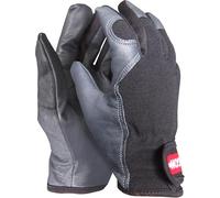 Oregon Gants de Travail Cuir et Tissu Extensible, XL | Poignets ajustables, anti-coupure EPI, anti-froid, anti-vent et anti-humidité