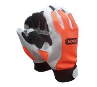 Oregon Gants de travail techniques Sylviculture, jardinage et travaux extérieurs, résistants aux coupures et à l’abrasion, paume et bouts des doigts renforcés enduits de PU, certifiés CE - Taille L