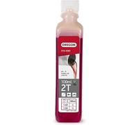 Oregon Huile Moteur Deux Temps, Huile Minérale Semi-synthétique, Faible Teneur en Cendres, Protège le Moteur et Optimise les Performances, 2T, 100 ml (O10-6365) (Lot de 5)