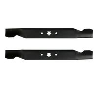 Oregon Kit 2 Lames 49 cm pour Tondeuse, Fixation Étoile 5 Branches, Remplace Husqvarna, Compatible LT125/YTH 125.