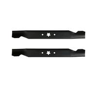 Oregon Kit de 2 Lames de 49cm pour Tondeuse, Fixation Étoile à 5 | Remplace Husqvarna 532-1278-42, 532-1384-97, AYP, compatible avec Husqvarna LT125, YTH 125, Jonsered et Partner