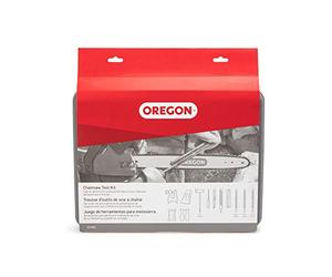 Oregon Kit d'entretien Chaîne Tronçonneuse avec Boîte de Rangement | Contient limes, poignées, profondimètre, étau, gauge et cales, tout-en-un