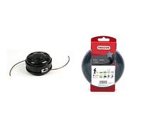 OREGON Lighting Load - Tête de Coupe avec Avance par Frappe au Sol, Compatible avec la majorité des Débroussailleuses à Manche Droit jusqu'à 33cc & 110985E Fil de coupe en étoile Nylium, 2,4 mm, 15 m