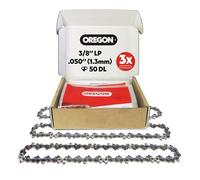 Oregon Lot de 3 Chaîne de Tronçonneuse 3/8" LP pour Guide de 35cm (14"), Jauge .050" (1,3mm), 50 Maillons - Stihl Chaîne de Rechange à Faible Rebond, Compatible Stihl Modeles et Plus