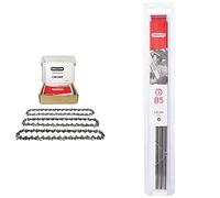 Oregon - Lot de 3 Chaînes de Tronçonneuse pour Guide-Chaîne de 14" (35 cm), 52 Maillons d'Entraînement, Faible Rebond & Q70509C Pack de 3 Limes rondes 4,0 mm