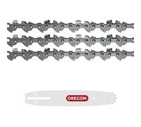 Oregon Lot de 3 chaînes et 1 Guide pour tronçoneuse sur perche - Chaîne 3/8" Low Profile, 0.50 pouces (1.3mm), 40 maillons avec Guide A041 de 25cm, compatible avec Ryobi, Husqvarna, Makita et autres