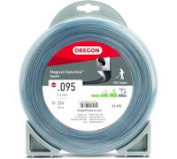 Oregon Magnum Gatorline 095 Fil de débroussailleuse carré Professionnel pour débroussailleuse à gaz et électrique, s'adapte à la Plupart des modèles Standard 2,4 cm x 77,6 m (22-495)