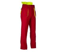 Oregon - Pantalon de Sécurité Yukon pour Tronçonneuse, Protection de Classe 1, Rouge, S (EU 42-44)