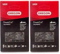 Oregon PowerCut 73LPX Chaîne de tronçonneuse pour équiper les Tronçonneuses 50 cm Dolmar, 72 Maillons Entraineurs (Lot de 2)