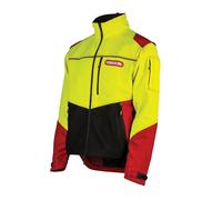 Oregon Protect Pro Veste Haute Visibilité, EPI Professionnel Toutes Saisons, Déperlante, Respirante, Bandes Réfléchissantes, 5 Poches, pour Tronçonneuse, Travaux Forestiers et Extérieurs, Taille S