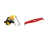 Oregon Q515062 Visière en polycarbonate et Combinaison de casque anti-bruit pour tondeuse & Lame de Débroussailleuse Broyeuse Universelle à 2 Dents, 300mm x 4,0mm
