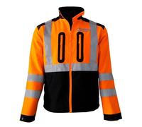 OREGON - Veste Haute Visibilité pour Homme & Femme, Sécurité EPI avec Protection de Classe 3, Veste de Travail Réfléchissante, Tissu Elastique Léger & Respirant, Coloris Orange - Taille L