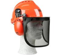 OREGON Yukon Casque de Sécurité pour Tronçonneuse avec Protections Auditives et Visière en Maille d'Acier (562412)