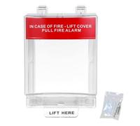 Oreilet Couvercle Station Traction D'alarme Incendie, Transparente | Protection de Point D'appel Manuel, Couvercle D'alarme Incendie pour Interrupteur D'urgence, étanche 8,46x5,12 Pouces