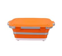 Oreilet Cuvette de Préparation de Barbecue Pliable Marinade Viande | Planche à Découper, Conteneurs de Stockage des Aliments, Bassin à Vaisselle pour la Cuisine en Plein Air, le Camping le Hayon