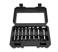 Oreilet Foret à Queue Ronde, Jeu de 8 Pièces en Acier au Carbone pour Bois | Ouvre-trou à fond plat pour bois dur, contreplaqué, plastique, convient aux perceuses électriques