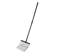 Oreilet Fourche à Fumier Télescopique avec Manche Long, 20 Dents | Râteau à Fumier de Cheval de 53 Pouces, Fourche à Boue, Outil de Râteau pour le Jardinage, Stalle de Cheval Nettoyage D'herbe