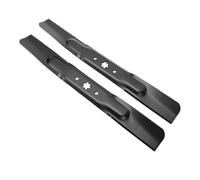 Oreilet Lot de 2 Lames de Tondeuse à Gazon avec Trou 6 étoiles, 742-04308A, 942-04308A, Lames de Paillage pour Tondeuse à Gazon T105 T107 T110 T130 T210 T1000 T1100 42 Pouces