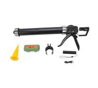 Oreilet Pistolet à Calfeutrer Manuel pour Tube Saucisse, Rapport Poussée 18:1, Applicateur Mastic Saucisse à Double Usage avec Lumière LED, Distributeur Pistolet Calfeutrage Manuel