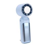 Oreilet Ventilateur Portatif, Mini Ventilateur de Refroidissement de Glace Rechargeable par USB avec 6 Vitesses Réglables, Petits Ventilateurs Personnels Pliables pour le Bureau (BLUE)