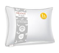 Oreiller 50x70 Plumes et Duvet Confort Oreillers Hôtel Coussin de Sommeil | Oreiller Plume 50x70, Coussins Hotellerie Luxe, Ergonomique Cervical Pillow pour Un Soutien Optimal, Certifié RDS et Oeko-TEX
