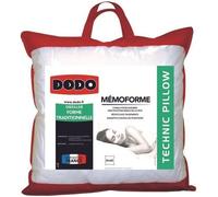 DODO - Oreiller à mémoire de forme Memoforme 60x60 cm - Maintien cervical - Lavable 40°C