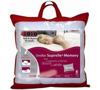 DODO Oreiller à mémoire de forme Suprelle Mémory 65x65 cm, Maintien des cervicales, Lavable 40°C